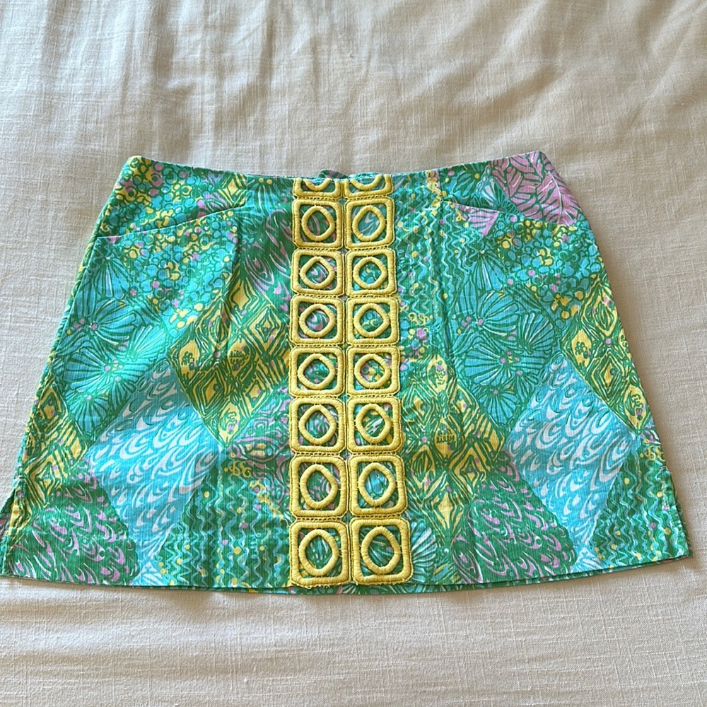 Lilly Pulitzer marigold skort
